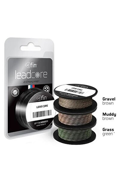 DELPHİN Fir Leadcore 45 Lbs, 5 Metri, Pietriș Maro - pentru Pescuitul Crapului