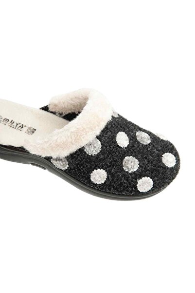 Muya Maklik 36902 Anatomical Felt Women's Slippers Smoked