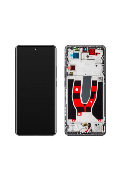 OPPO Display cu Touchscreen Reno10 cu Rama Negru (Silvery Grey) Service Pack ...