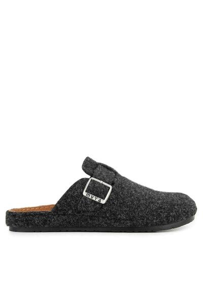 Muya Ranta 36803 Anatomical Felt Men's Slippers Smoked