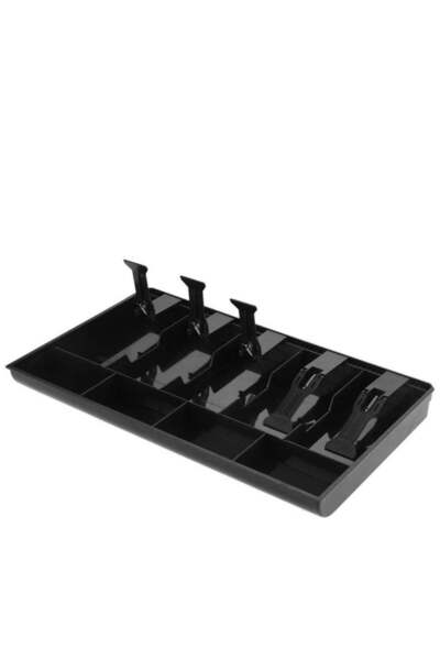 Generic Cash Drawer 5 Grids Black Cash Box Register Insert Coin Trays Cashier Tidy Storage Safe Cash Tray (B