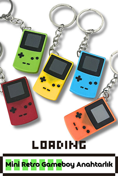 Cosmic Star Retro Colorful Gameboy Mini Keychain |   Nostalgic Gift Special f...