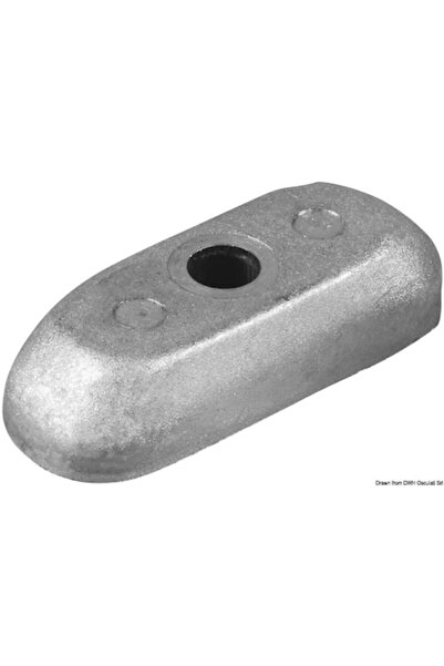 OSCULATI Placă anodică 2-5 CP, fără insert, diametru alezaj 7 mm