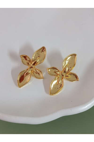 mos&more by mosev Gold Flower Earrings