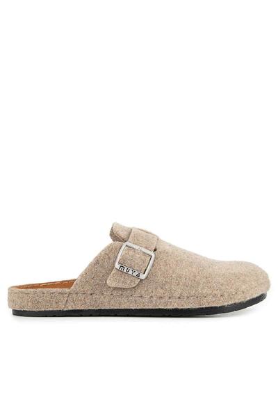 Muya Ranta 36803 Anatomical Felt Men's Slippers Beige