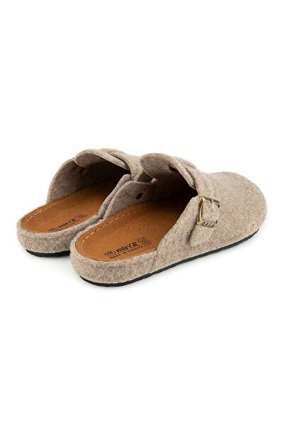 Muya Hopea 36911 Anatomical Felt Women's Slippers Beige