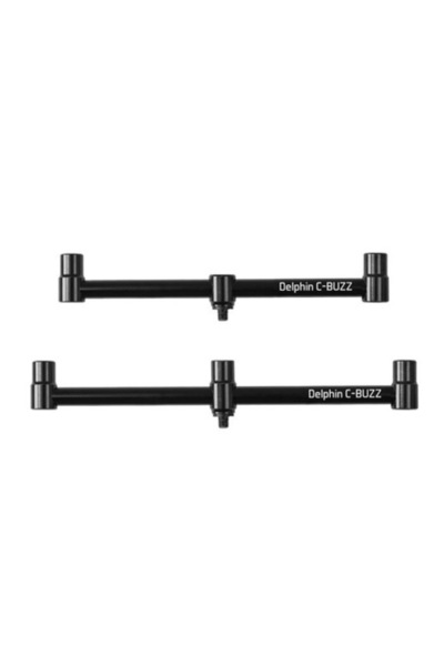 DELPHİN Buzz bar C-BUZZ pentru 2 lansete, 27 cm, aluminiu, negru-maro, set de 1