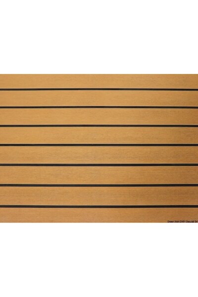 OSCULATI Autocolant imitație lemn de tec pentru podele, portocaliu