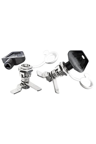 GFN Tubular Lock with Watertight Protective Cap, Chrome-Plated Brass