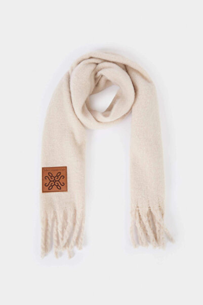 DeFacto F3427Axer102 Ecru Women's Woven Label Scarf