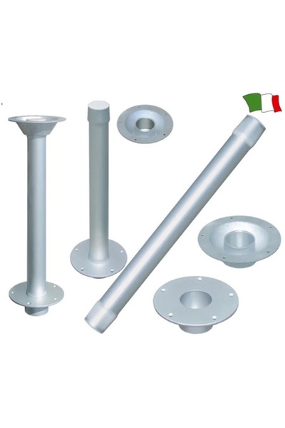GFN Light Alloy Table Support with Bases, Base Ø 165 mm, Tube Ø 55 mm