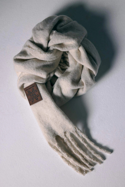 DeFacto F3427Axer102 Ecru Women's Woven Label Scarf