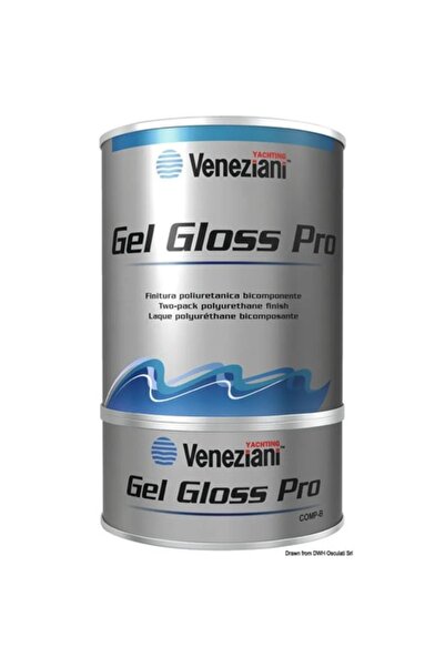 TNG Outdoor Gel Gloss Pro Veneziani 750 ml, Albastru Atlantic