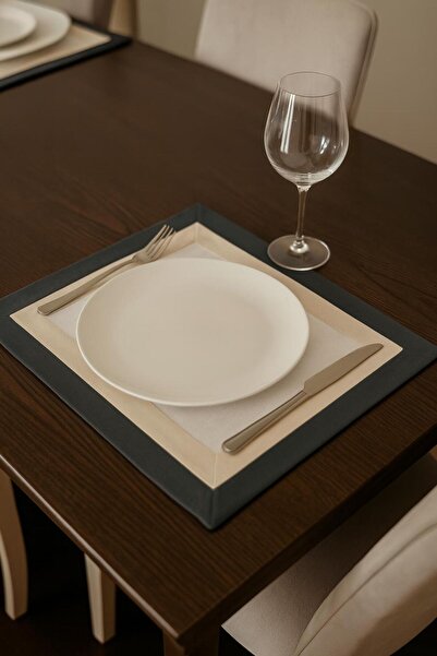 Zeren Home Swan Assos Premium Çerçeve Detaylu Amerikan Servis 2 Adet - 35x45cm