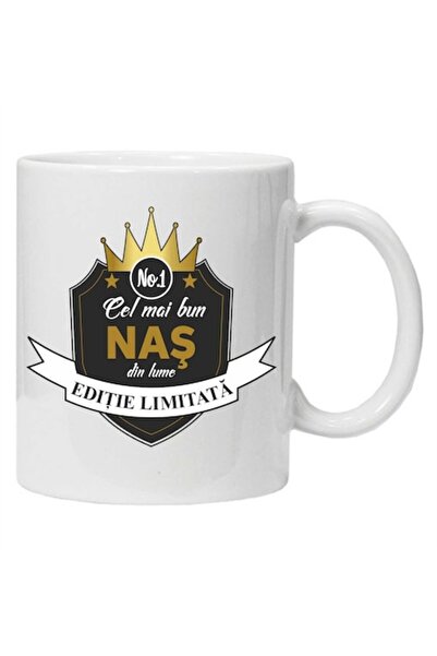 CRD PRINT Personalized mug 'The Best Godfather', White Ceramic, 330 ml -