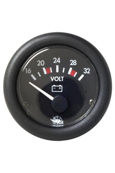 OSCULATI Voltmetru Guardian, negru, 20-32 V (OSCULATI)