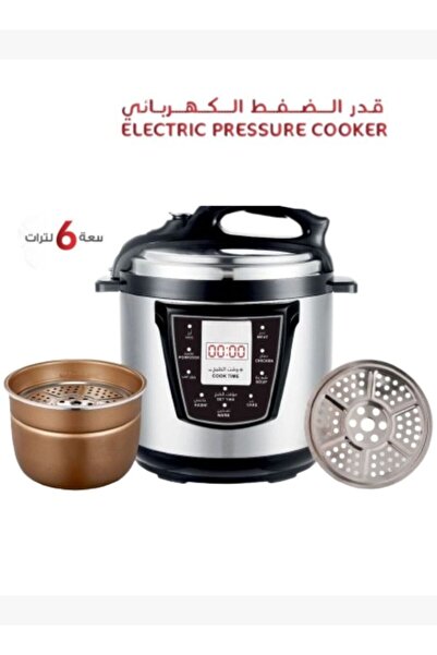 The comprehensive house Electric pressure cooker 6 L 1000 W E04105 Black/Silver