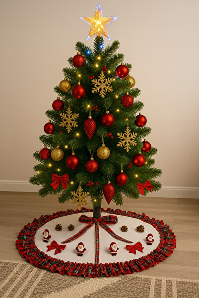 Marrone Коледна елха Покривало за елха Декорация за коледна елха