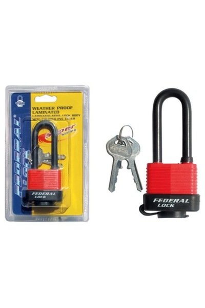 GFN Lacăt marin cu cheie lungă, oțel inoxidabil, 2 chei