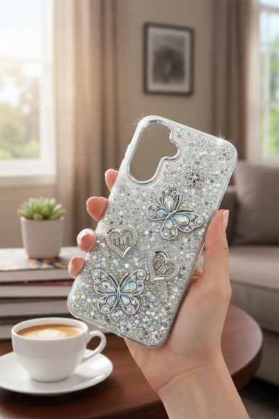 batuteknoloji Samsung Galaxy A16 Airbag Tasarımlı Kelebek ve Kalp Kabartmalı ...
