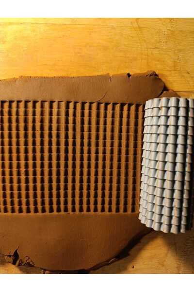 Enbceramic 10 CM SERAMİK-POLİMER KİL-KURABİYE-PASTACILIK DOKU RULOSU DESEN OK...