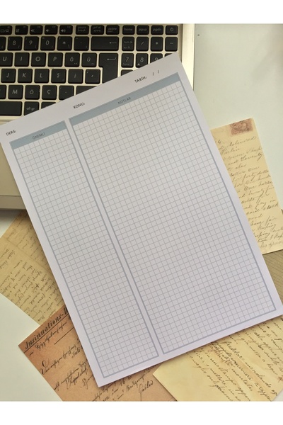 LaCerdaDizayn A4 Notepad, Memopad, Not Defteri