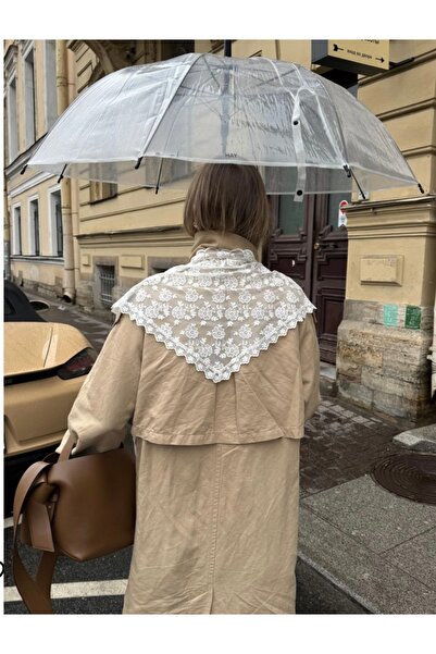 VENÜS MODA by Pınar White Lace Shawl/Scarf/Bandana New Season Combination Accessory 1 Meter X 50 cm