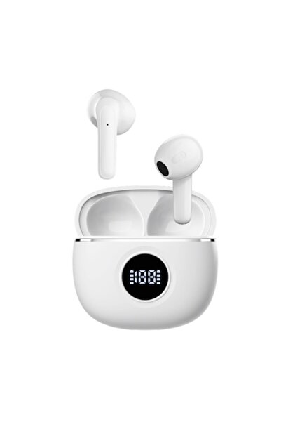 matcso by CSM 4U PRODUCTS® matcso EP.HS-S62 Wireless Earbuds, Digital Display, IPX6, Touch Control, Bluetooth 5.3, White