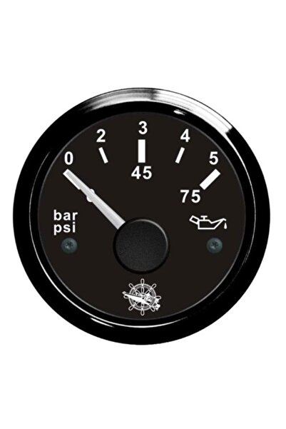 OSCULATI Manometru presiune ulei 0/5 bar negru/negru,