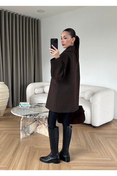 manana fashion Fish Scale Medium Size Oversized Coat