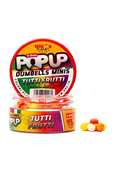 Senzor Planet Pop-up, Dumbells Minis, Senzor Planet, Tutti Frutti, 4-5 mm, 10 g