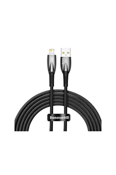 Baseus Cablu Date si Incarcare USB-A - Lightning Glimmer Series 20W 2m Negru