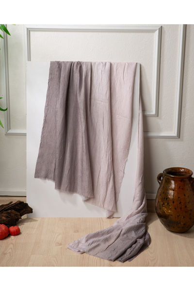 Elmira Atelier Kadın Bambu Kraş Degrade Eşarp Şal Modeli