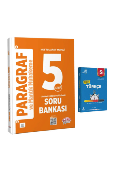Editör Yayınevi MEB Maarif Modeli 5. Sınıf Paragraf Soru Bankası