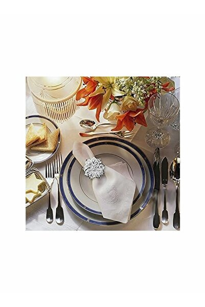 Generic Hollow Out Metal Flower Napkin Ring Holder Set of 10