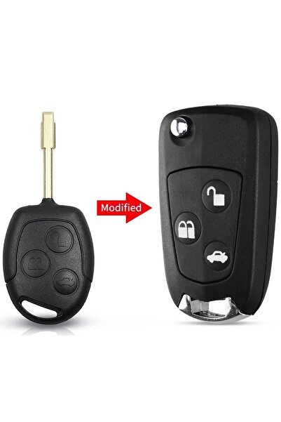 TECHSTAR , carcasă cheie auto transformabilă tip cuțit, compatibilă cu Ford M...