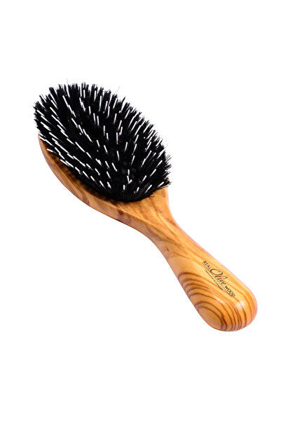 Keller Oval brush with boar hair and nylon bristles, for detangling and styling