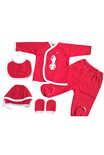 Bubu Kids Creations 5-piece Baby Christmas Costume (0-3 months) - Made in Romania