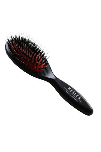 Keller Small oval brush with boar hair and nylon for detangling and styling