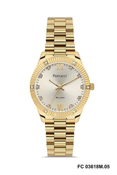 Ferrucci Gold Color Women's Wristwatch and Bracelet