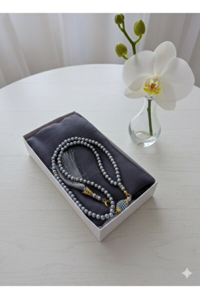 lifestyling Scarf Prayer Beads Set Mevlüt Gift
