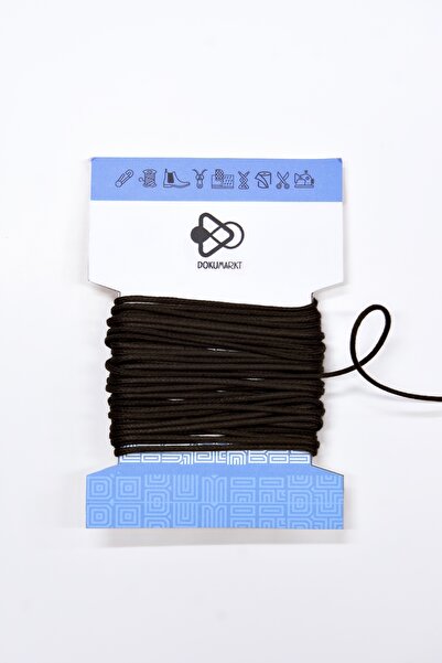 Dokumarkt Snur rotund ceară de 1,5 mm - Snur rotund din bumbac ceară - 10 metri