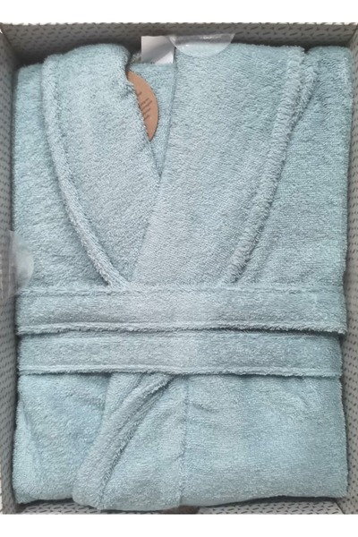 Özdilek Colourist Şalyaka Bathrobe + Head Towel - Aqua