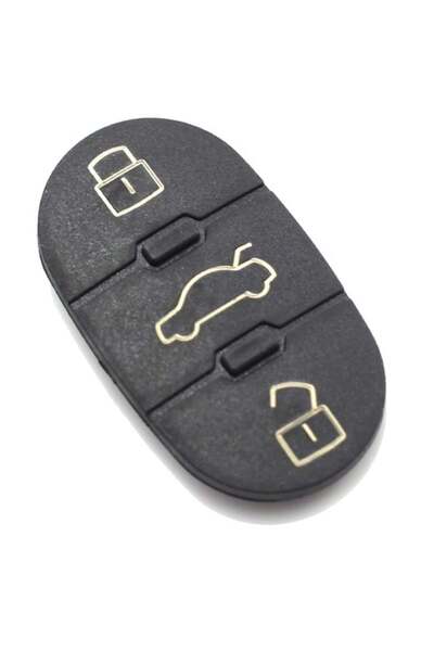 TECHSTAR Membrană de cauciuc cu 3 butoane, Techstar, pentru cheie auto Audi TT A3 A4 A6 A8, OE eq 4D0837231