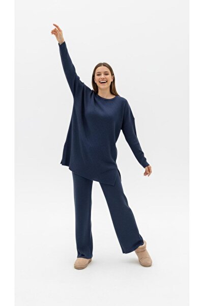 new ats Tricotaj tricotaj cu striații Set dublu de iarnă