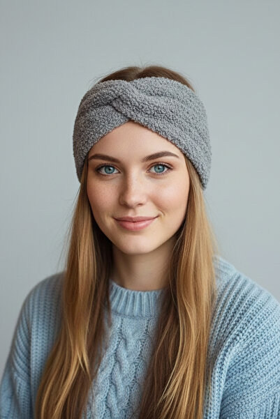 Leiste Plush Bandana Stretchy Cross-Tied Sports Sweat Hair Band Plush Makeup ...