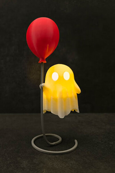 OVERMAX Led Balon Tutan Sevimli Hayalet – Masa Üstü Dekoratif Işıklı Lamba