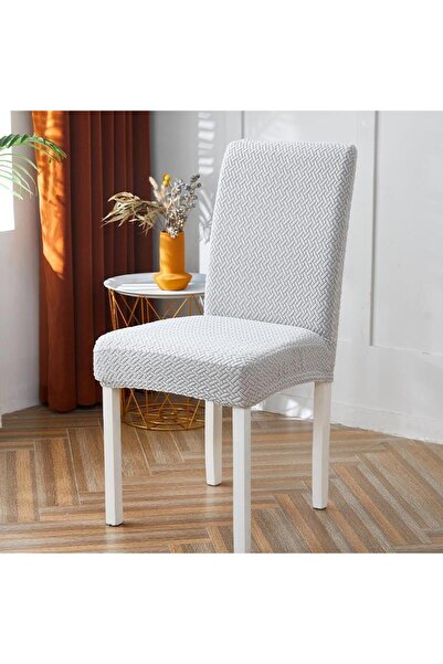 ELHAS Likrali Kumaş Tuğla Desenli Sandalye Örtüsü, Lastikli, Esnekli,kaliteli...