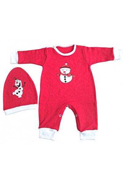 Bubu Kids Creations Baby Christmas Romper and Hat - Made in Romania