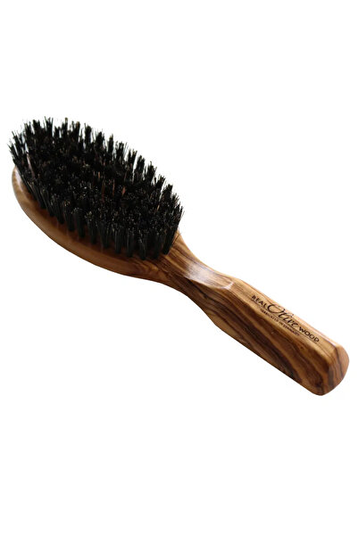 Keller Small oval hairbrush with boar bristles